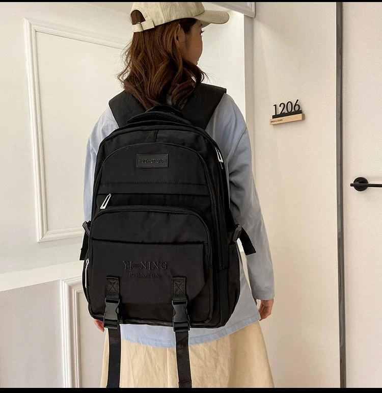 New Thickened Backpack Multi-Layer Zipper Buckle Backpack Cushioning Strap Wear-Resistant Good Quality Backpack for Women ZK412 - Image 14