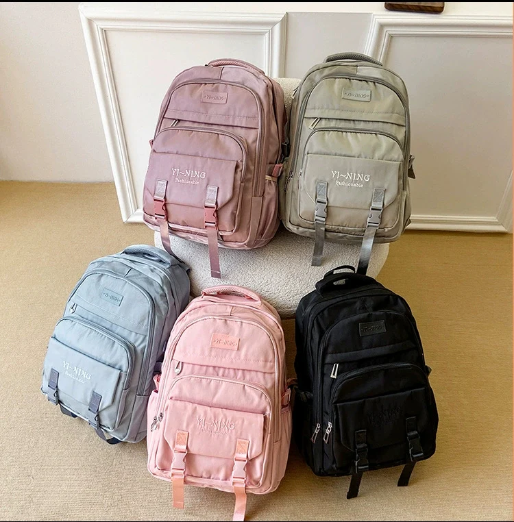 New Thickened Backpack Multi-Layer Zipper Buckle Backpack Cushioning Strap Wear-Resistant Good Quality Backpack for Women ZK412 - Image 15