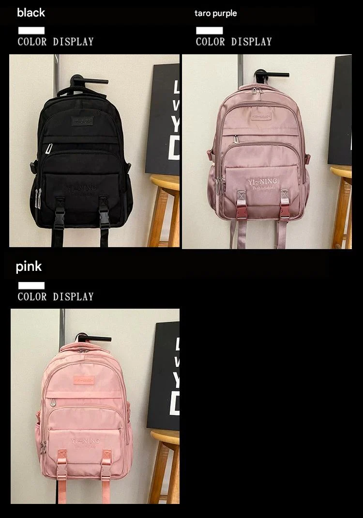 New Thickened Backpack Multi-Layer Zipper Buckle Backpack Cushioning Strap Wear-Resistant Good Quality Backpack for Women ZK412 - Image 4