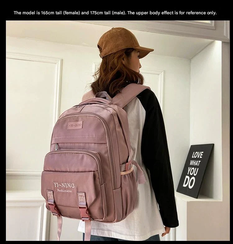 New Thickened Backpack Multi-Layer Zipper Buckle Backpack Cushioning Strap Wear-Resistant Good Quality Backpack for Women ZK412 - Image 6