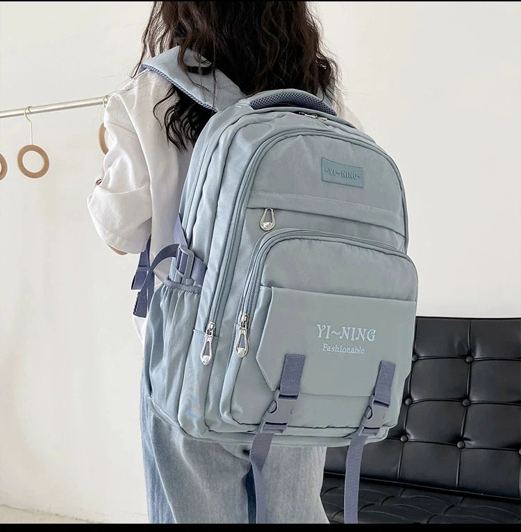 New Thickened Backpack Multi-Layer Zipper Buckle Backpack Cushioning Strap Wear-Resistant Good Quality Backpack for Women ZK412 - Image 9