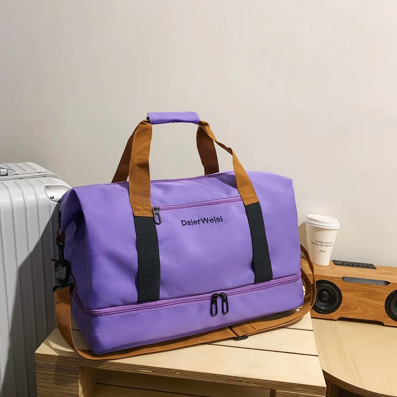 Purple Travel Duffel Bag for Men & Women 4130 - Image 2