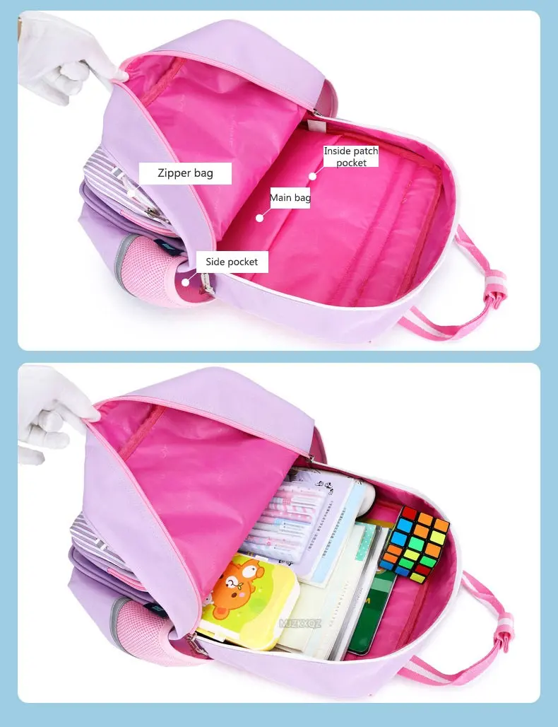 Pink Children's School Backpack - Model 4104 - Image 3