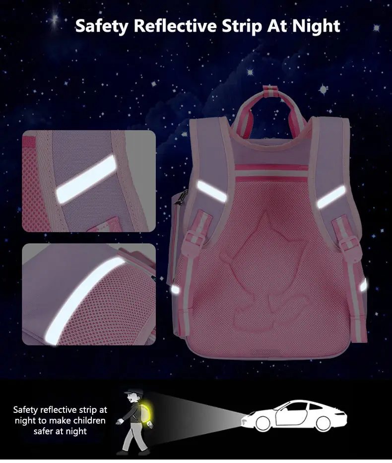 Pink Children's School Backpack - Model 4104 - Image 9