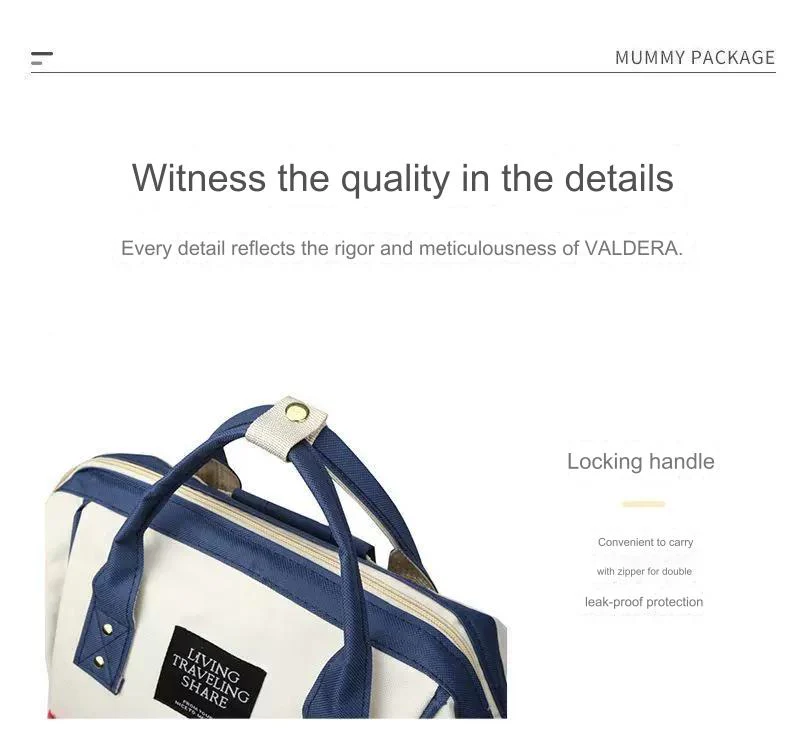 Travel Backpack Nursing Bag for Baby Care Women's Fashion Bag MJ260 - Image 10