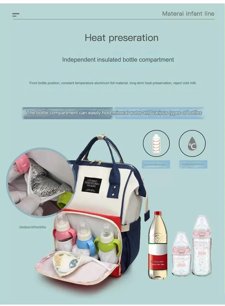 Travel Backpack Nursing Bag for Baby Care Women's Fashion Bag MJ260 - Image 8