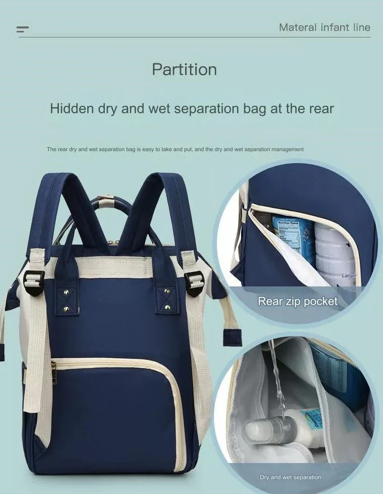 Travel Backpack Nursing Bag for Baby Care Women's Fashion Bag MJ260 - Image 13