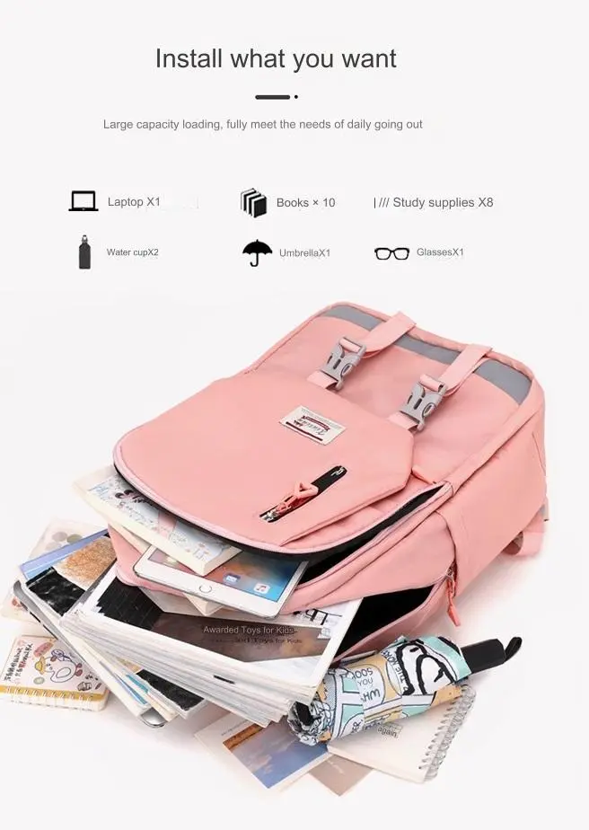 College Bag, Backpack, and Shoulder Bag lightweight 1232 - Image 7