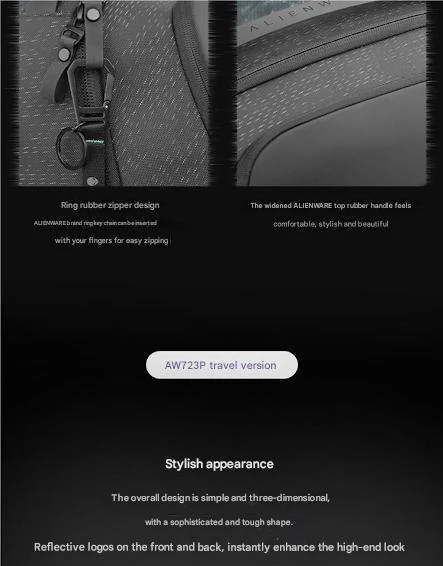 ALIENWARE BRAND LAPTOP BACKPACK 5177 - Image 5