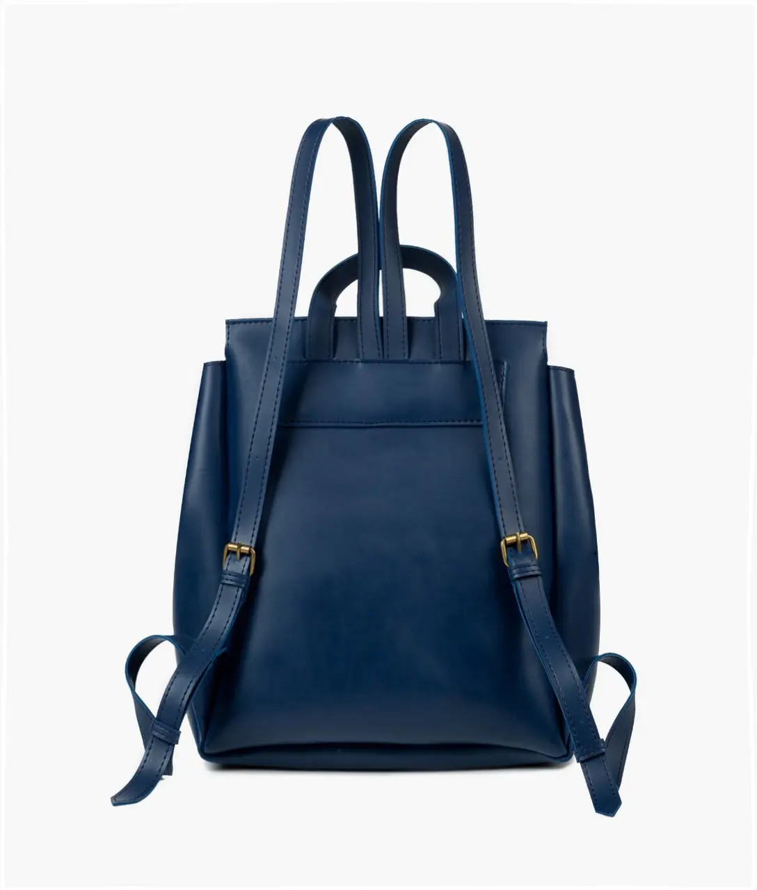 Blue Women Leather Backpacks 557 - Image 5