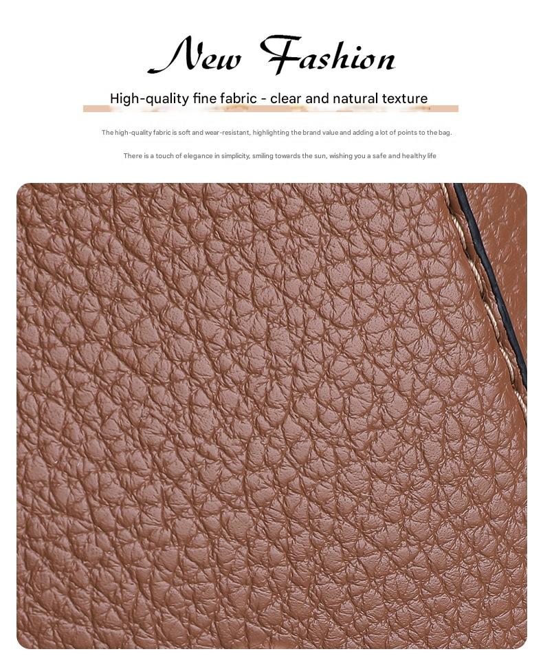 Premium Leather Crossbody Bag with Metallic Details 555-8 - Image 9
