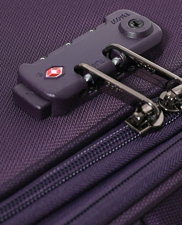 Purple  Goby London Carry-On Luggage Suitcase 3Pcs Sets On Wheels Oxford Luggage 3006 - Image 11