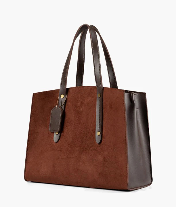Brown Velvet Handbag For Girls 598 - Image 3
