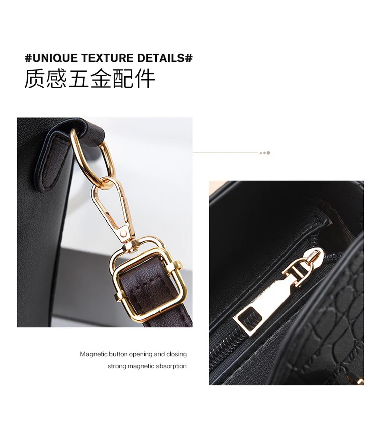 Black Trendy fashion Latest luxury bags | Women Handbags 626 - Image 5