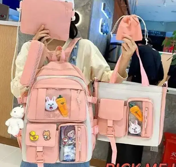 5 pcs Bunny Bag Travel Multifunctional Large Capacity Canvas Bag 978 - Image 12
