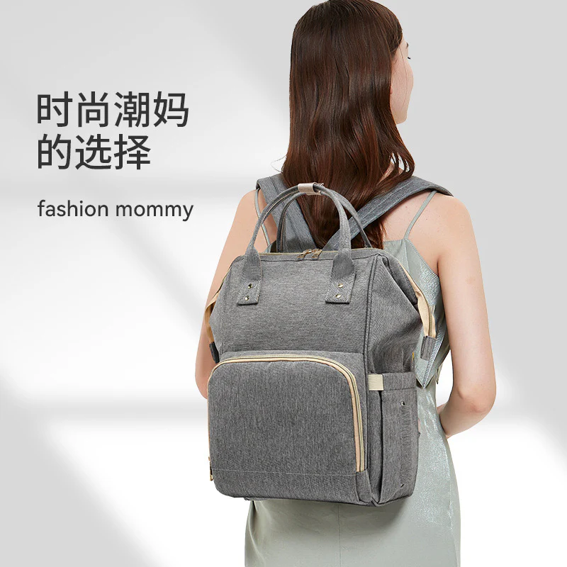 Grey Diaper Bag, Baby Nappy Changing Bag 4125 - Image 3