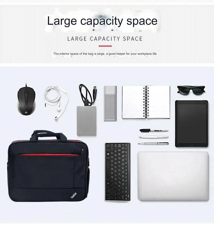 Black Thinkpad Laptop File Bag 4073 - Image 12