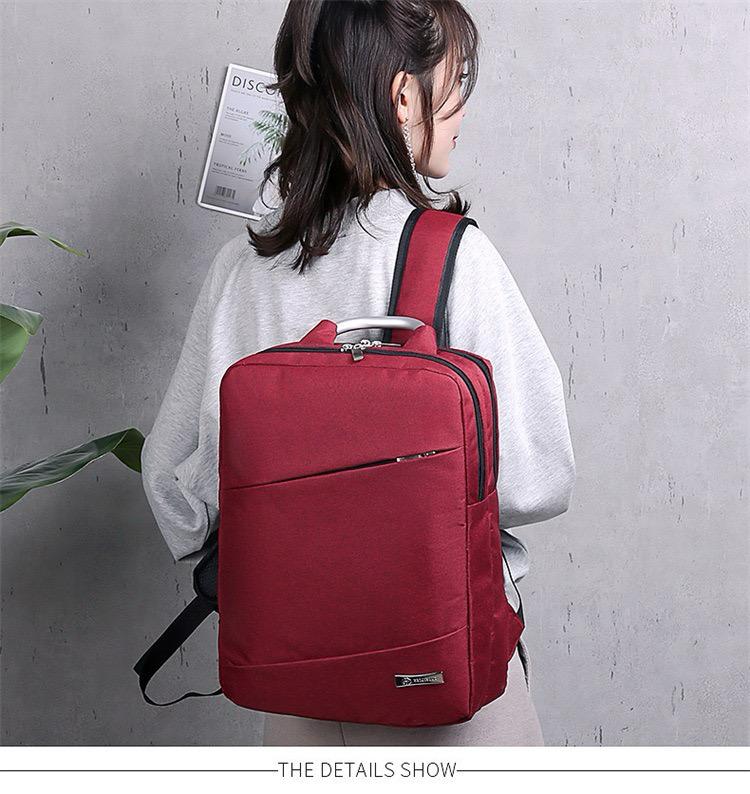 Red Mens Womens Laptop Business Backpack 4232 - Image 2