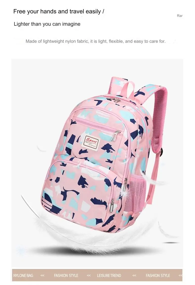 School Bag Multifunction Colorful Printing Backpack 1639-7 - Image 10