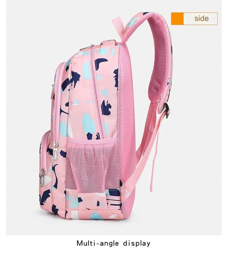School Bag Multifunction Colorful Printing Backpack 1639-7 - Image 6