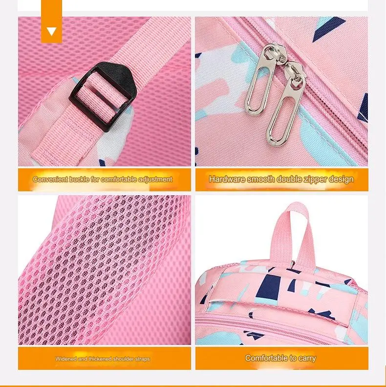 School Bag Multifunction Colorful Printing Backpack 1639-7 - Image 9