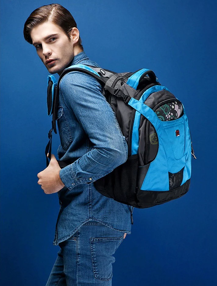 RED SWISSWIN BACKPACK 15.6 BUSINESS TRAVEL SCHOOL COLLEGE UNIVERSITY 4248 - Image 12