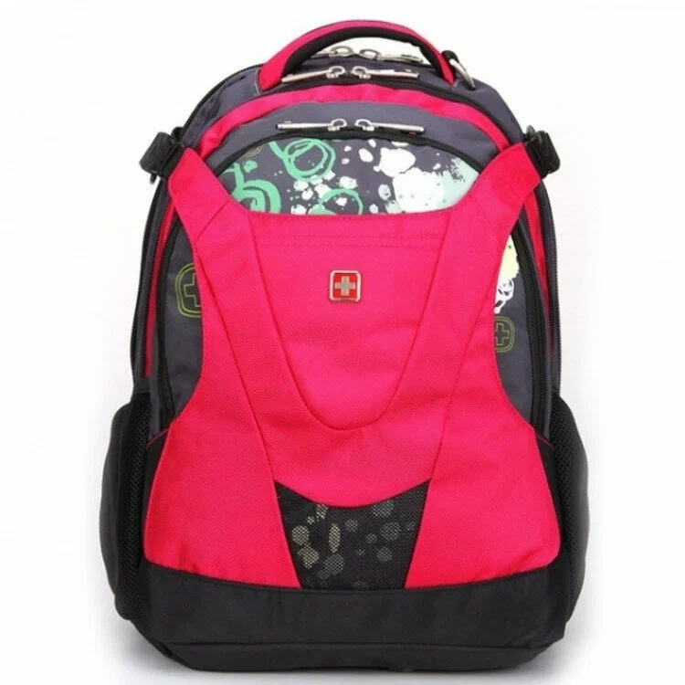 RED SWISSWIN BACKPACK 15.6 BUSINESS TRAVEL SCHOOL COLLEGE UNIVERSITY 4248 - Image 3
