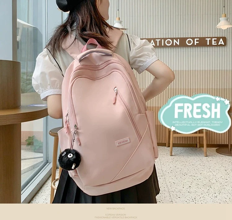 Junior High School Student Backpack Casual Travel Backpack 4237 - Image 2