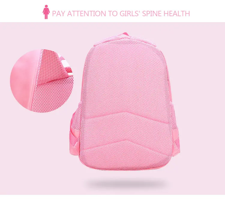3 Pieces Trolly Pink Cat Children Backpack School Bags for girls 4136-1 - Image 9