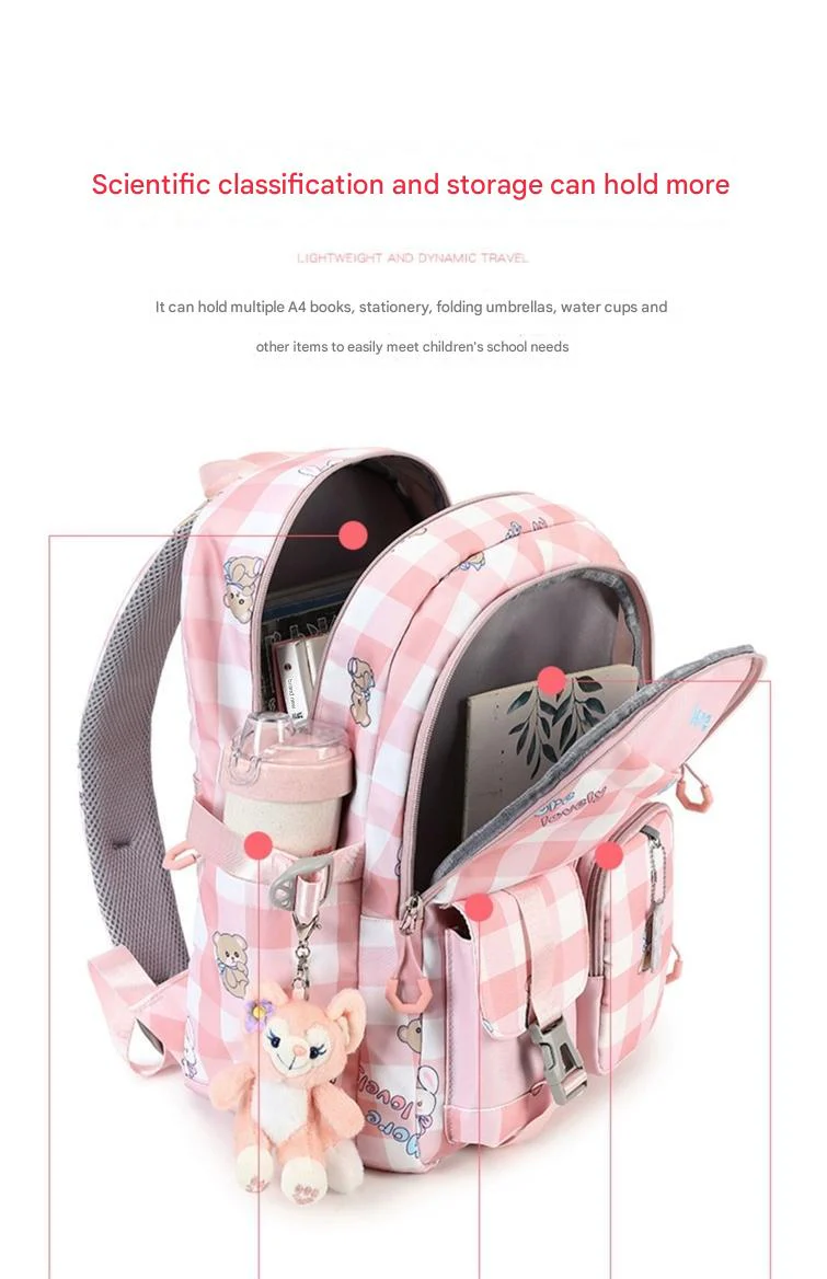 Cute Women Multi-Pocket School Backpack for Student - Image 5