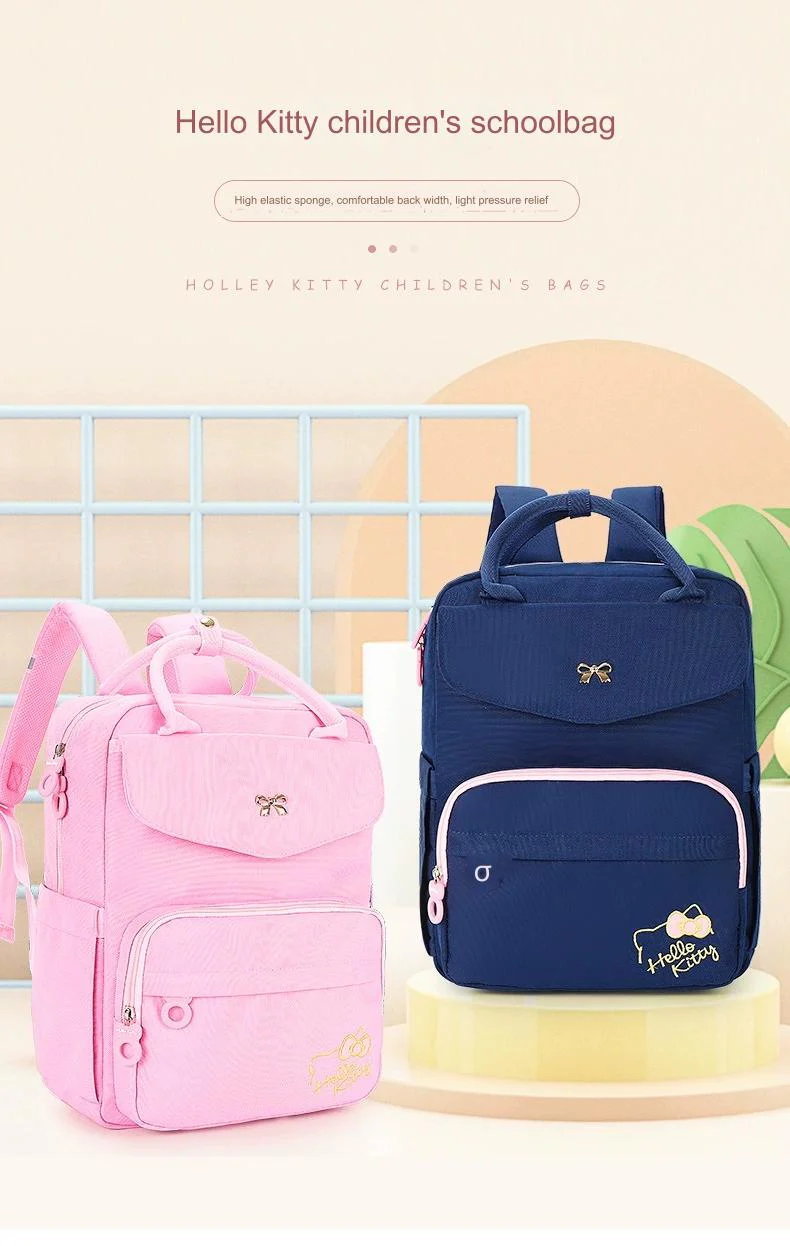 Hello Kitty Schoolbag Fashion Primary and Secondary School Student Backpack 4077 - Image 6