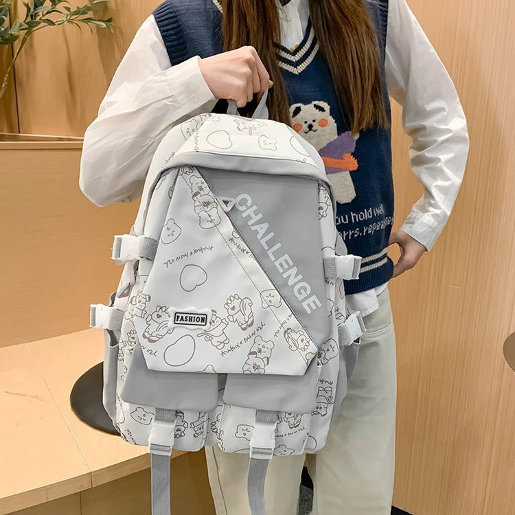 Schoolbag Japanese Large Capacity High School Student College Student Backpack ZK410 - Image 2
