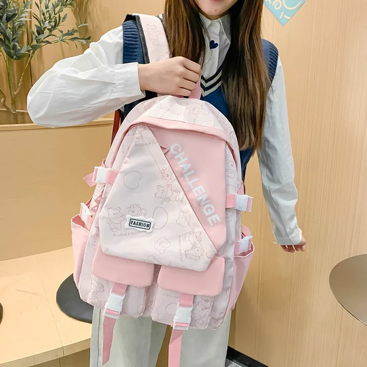 Schoolbag Japanese Large Capacity High School Student College Student Backpack ZK410 - Image 2