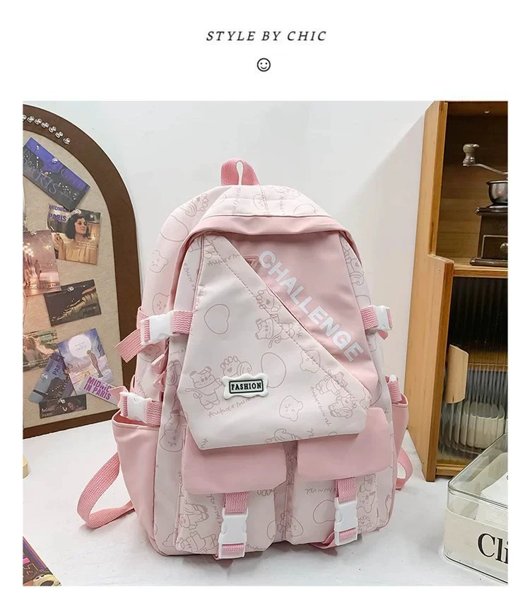 Schoolbag Japanese Large Capacity High School Student College Student Backpack ZK410 - Image 18
