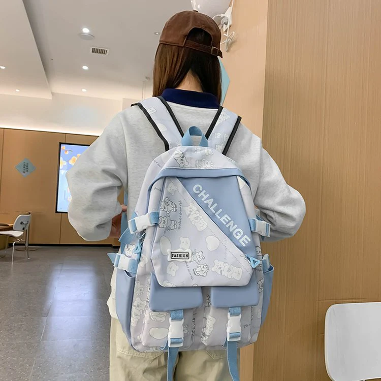 Schoolbag Japanese Large Capacity High School Student College Student Backpack ZK410 - Image 2