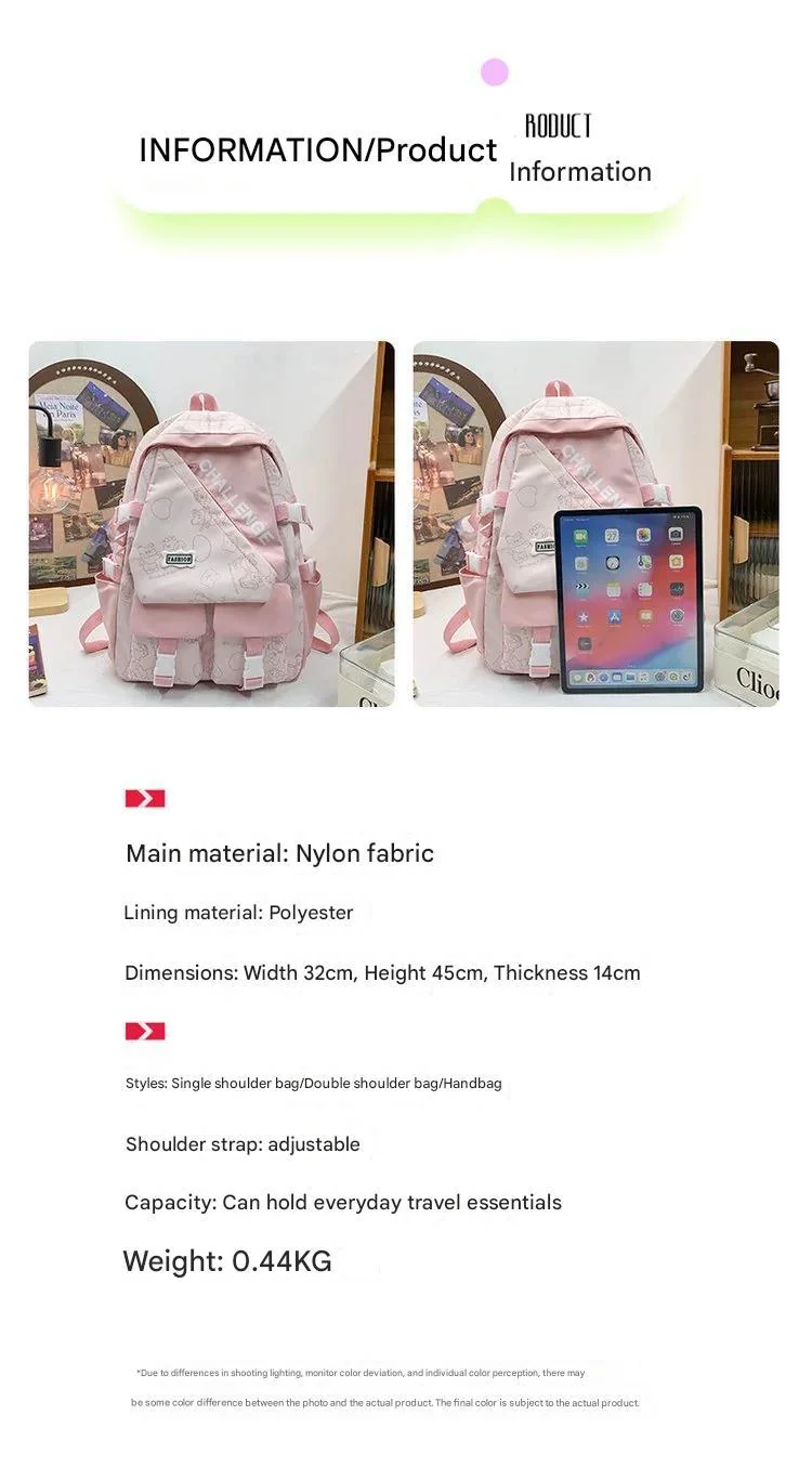 Schoolbag Japanese Large Capacity High School Student College Student Backpack ZK410 - Image 2