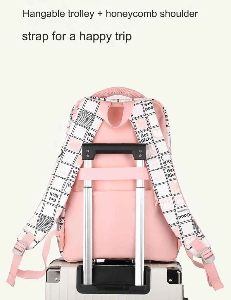 New High School Student School Backpack 1370 - Image 7