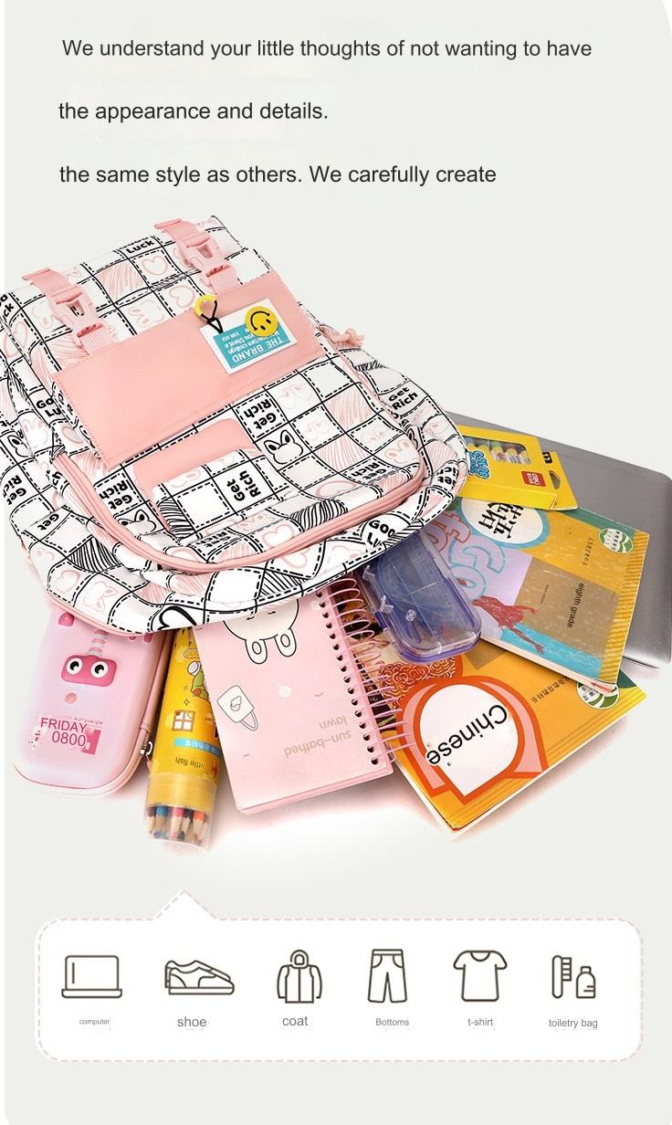 New High School Student School Backpack 1370 - Image 14
