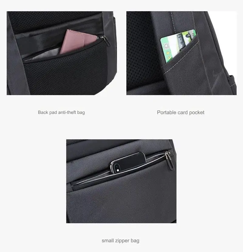 Anti-theft Business Laptop Backpack Bag for Men Women with USB Charging Port 1229 - Image 10
