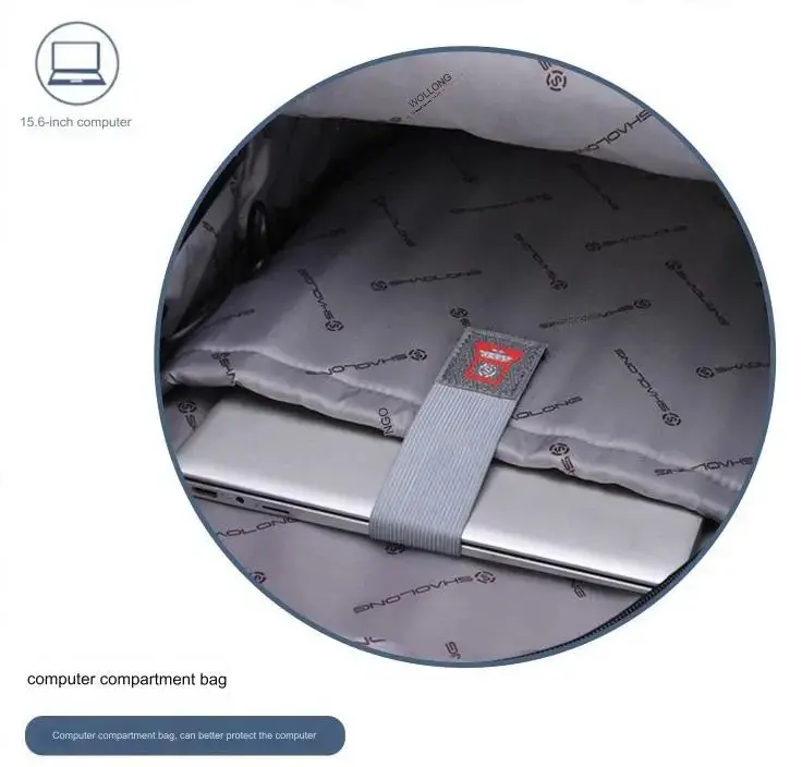 Anti-theft Business Laptop Backpack Bag for Men Women with USB Charging Port 1229 - Image 9