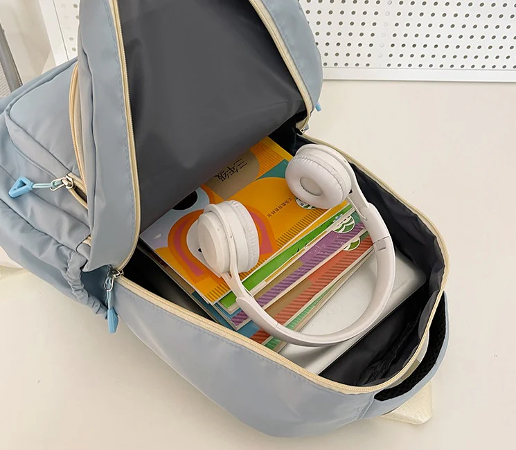 Black Cute Fashion School Backpack 05 - Image 3
