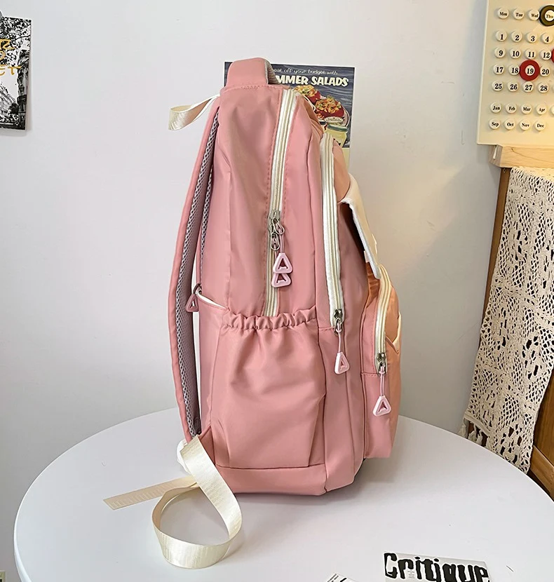 Black Cute Fashion School Backpack 05 - Image 4