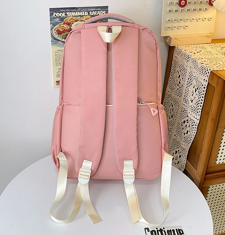 Black Cute Fashion School Backpack 05 - Image 5