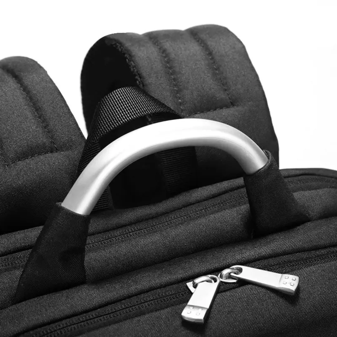 Sleek Black Business Laptop Backpack – Minimalist & Modern Design - Image 4
