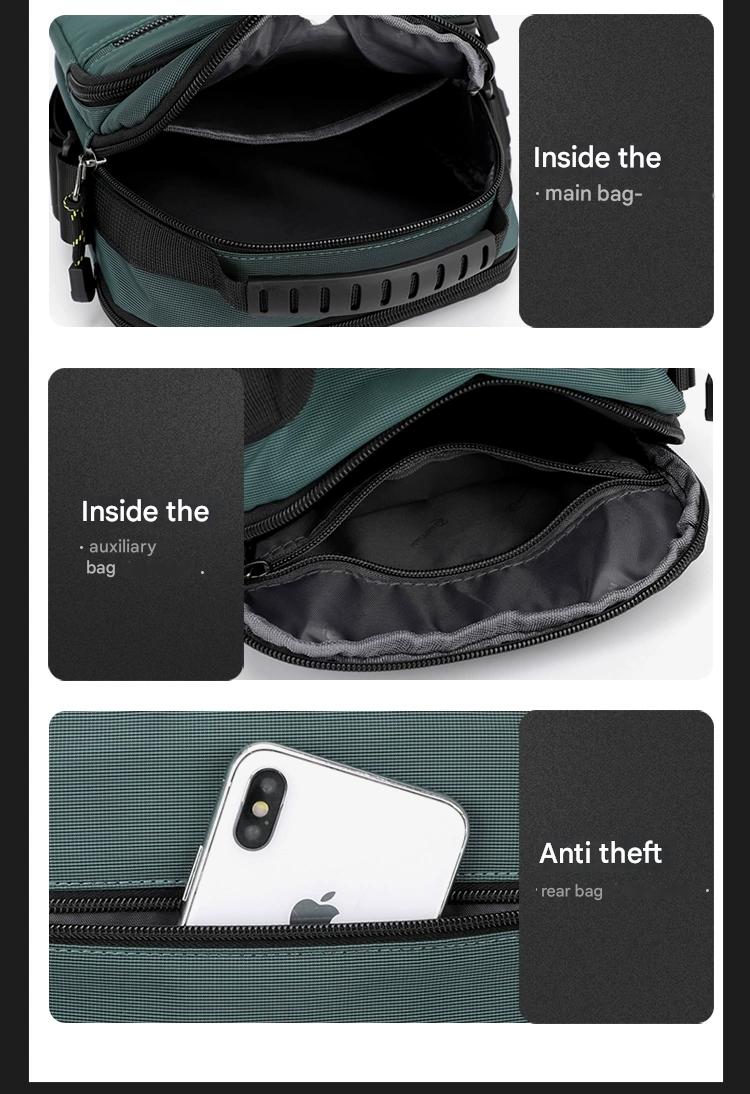 Sleek & Durable Gray Messenger Bag – Your Everyday Companion - Image 3