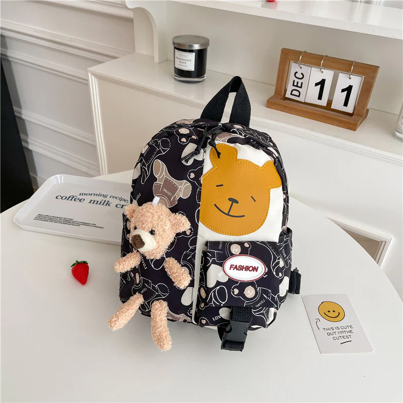 Student bag backpack children bag in one cartoon doll bag For Nursery, Kg And One Class ZK417