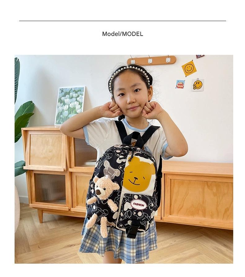 Student bag backpack children bag in one cartoon doll bag For Nursery, Kg And One Class ZK417 - Image 8
