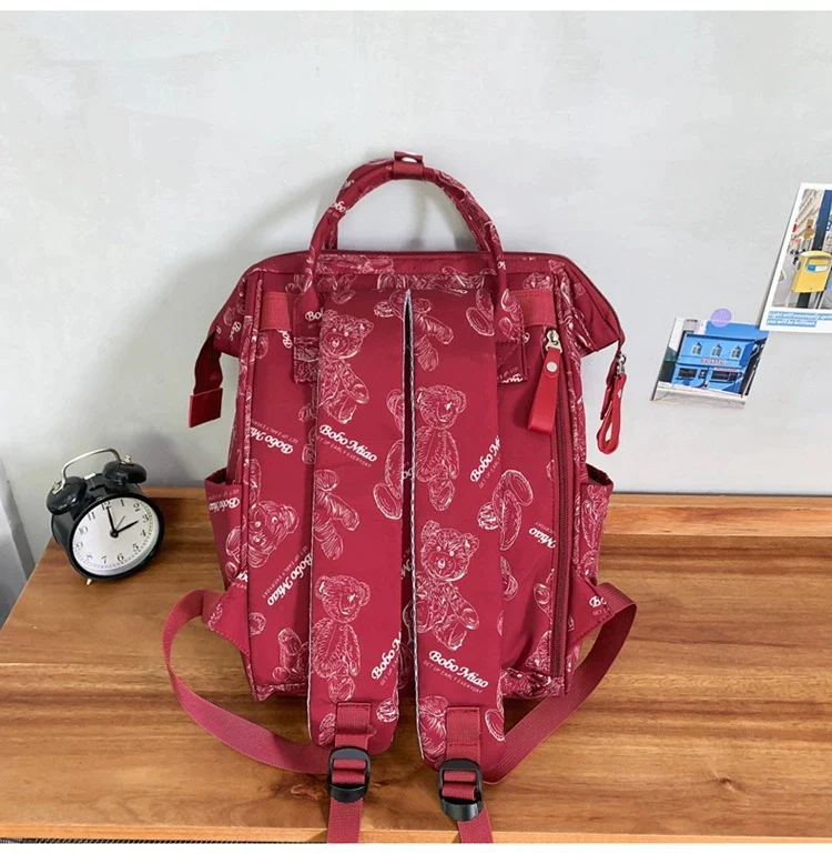 Student Schoolbag Double Back College Style Casual Portable Large Capacity Backpack ZK419 - Image 10