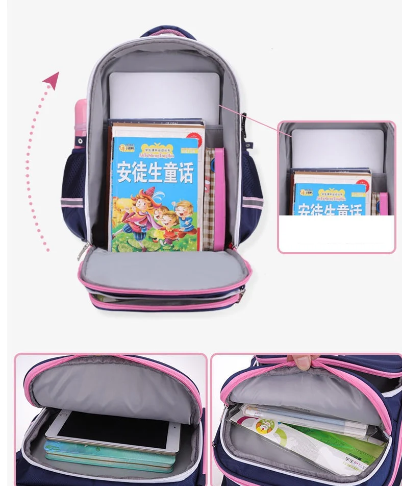 Stylish Blue Student School Bag for Kids - Model 4169 - Image 5
