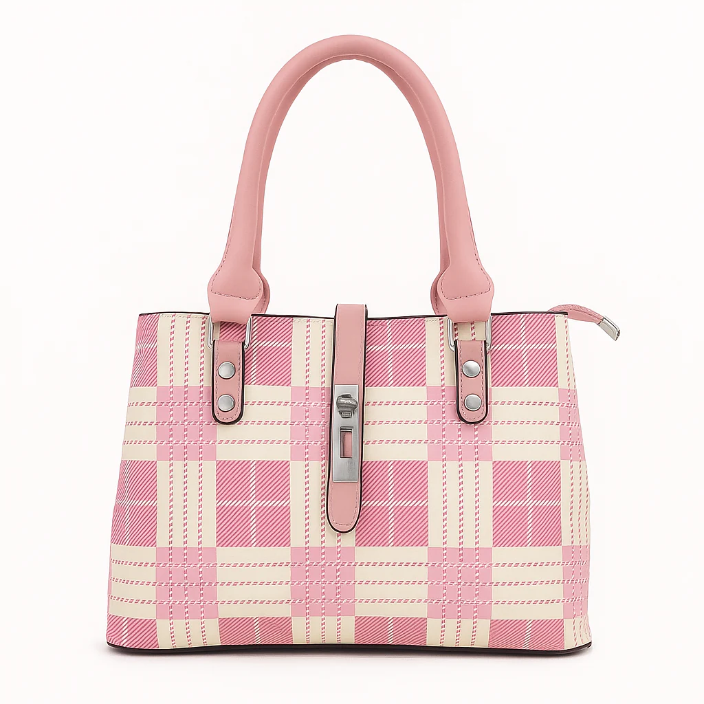Stylish Check Handbag for Women Daily & Party Use – Luxury Style on Sale  F082